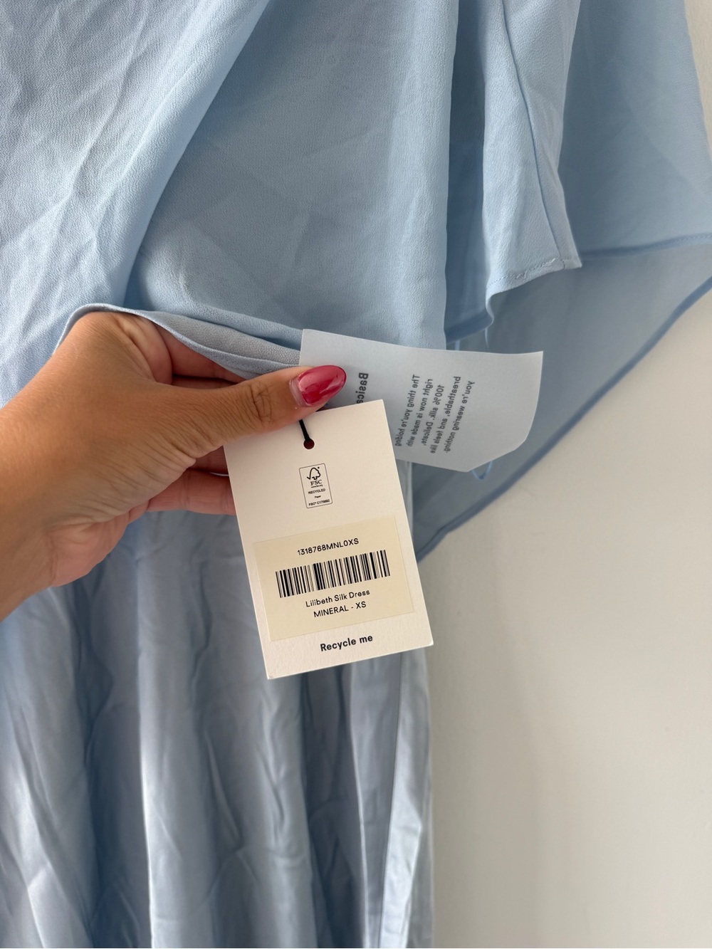 REFORMATION Lilibeth Silk Maxi Dress in Mineral - Picture 5 of 8